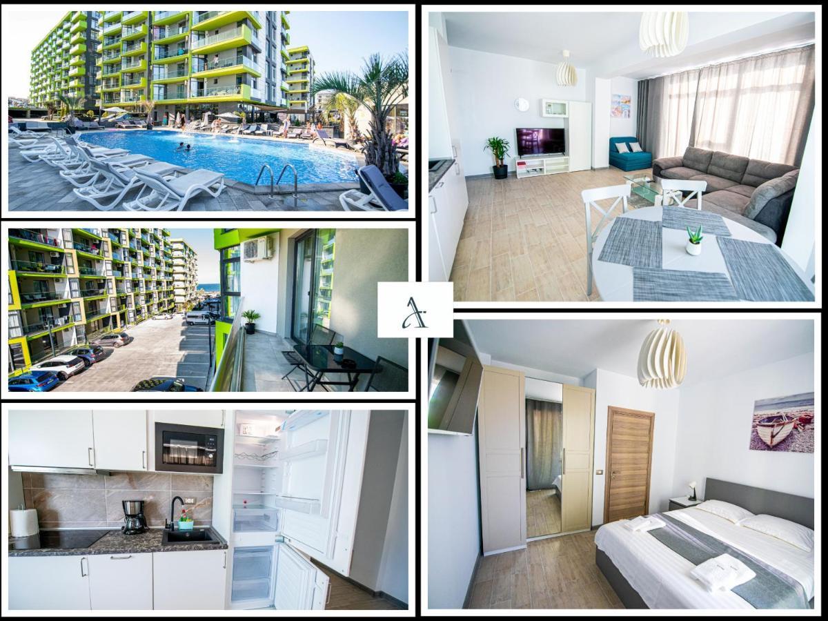 Apartment Katrina - Alezzi Beach - Sea View Năvodari Kültér fotó